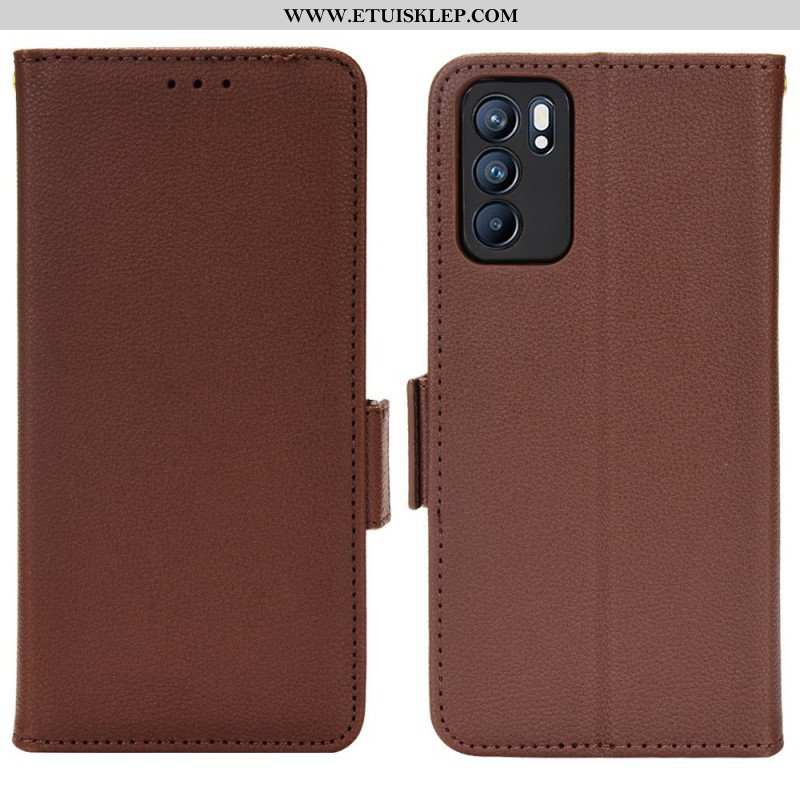 Obudowa Etui Na Telefon do Oppo Reno 6 5G Etui Folio Flap Double Nowe Kolory